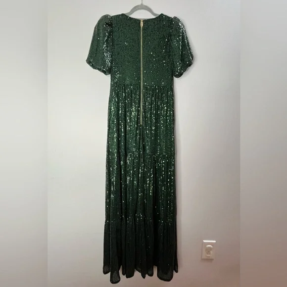 NWT Sail to Stable x Style Charade Emerald Ava Sequin Maxi Dress in Size XS - Picture 6 of 8